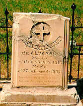 Alvarado tombstone